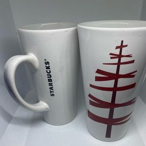Starbucks 2012 Christmas mugs set of 2